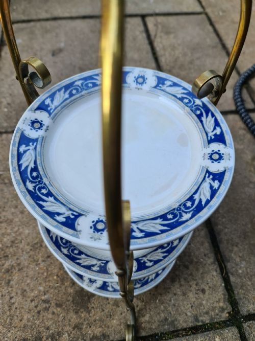 HANDSOME AND USEFUL EDWARDIAN CAKE STAND - ADDITIONAL PHOTO 5