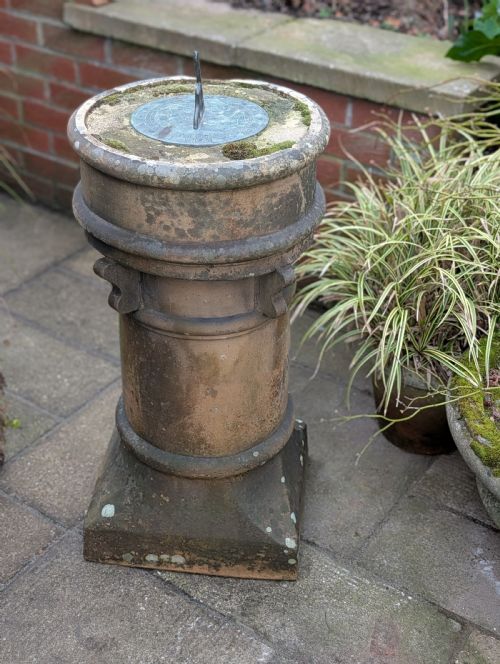 19TH CENTURY SUNDIAL FORMERLY AN UNUSUAL VICTORIAN CHIMNEY - ADDITIONAL PHOTO 1