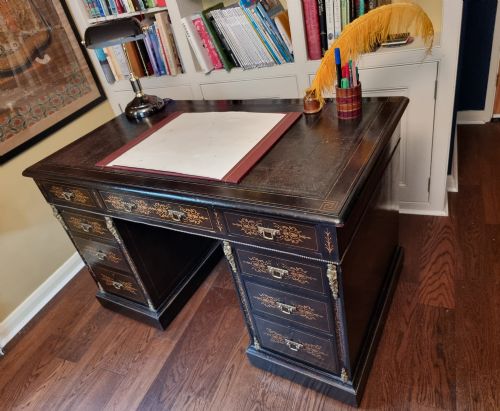 TOP QUALITY EDWARDS ROBERTS VICTORIAN DESK - ADDITIONAL PHOTO 5