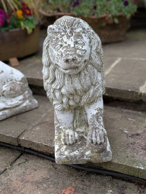 A WELL PROPORTIONED PAIR OF 19TH CENTURY FRENCH MEDICI LIONS - ADDITIONAL PHOTO 6