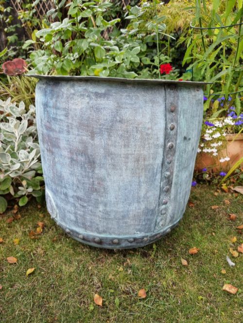 HUGE FRENCH COPPER GARDEN DISPLAY POT