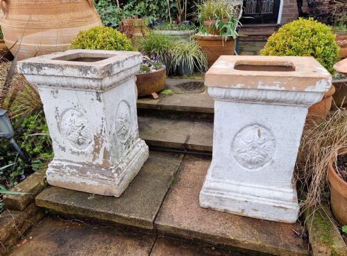 PAIR OF LARGE DUNFERMLINE CLAY COMPANY PEDESTALS