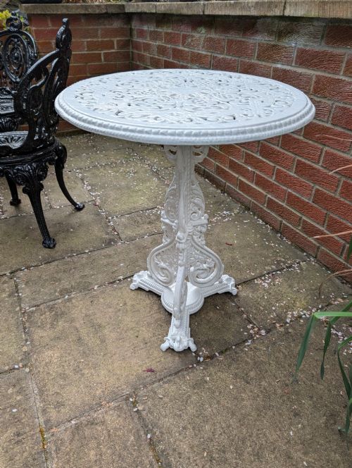 Victorian Christopher Dresser Design Cast-iron Garden Bistro Table