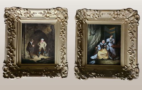Pair of 19th Century Oil on Canvas Paintings