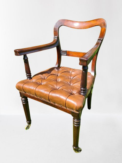 Quality Early 19th Century Mahogany Desk Chair