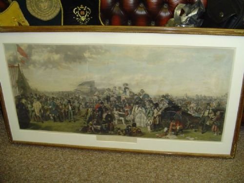 A Coloured Engraving "Derby Day"c.1863