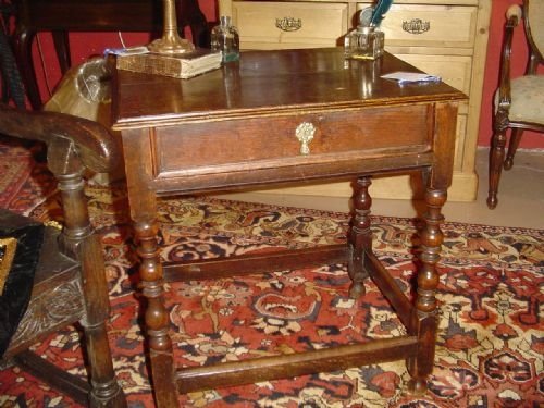 Charles 11 Oak Side Table. C.1680