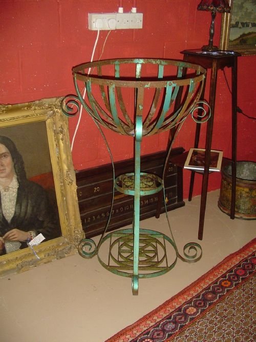 Large Garden Display Flower Basket. C.1880.