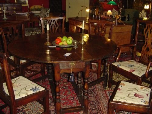 Good Harlequin Set of Chippendale Style Country Chairs. C1780.