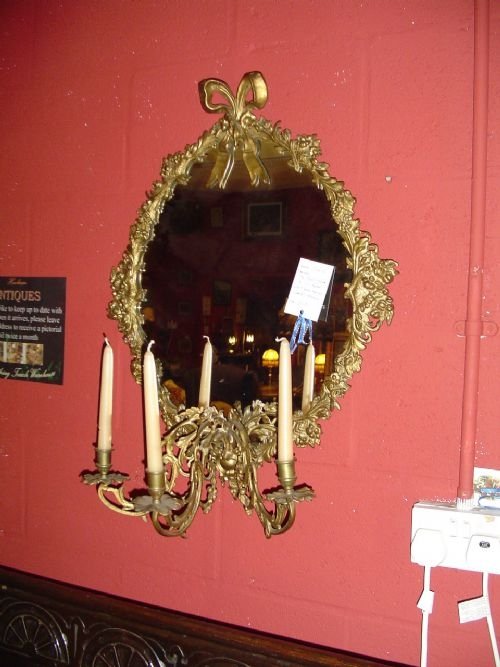 Fine Quality Gilt Brass Mirror. C.1900.