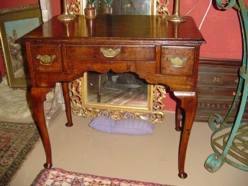 George 111 Oak Lowboy. C.1780.