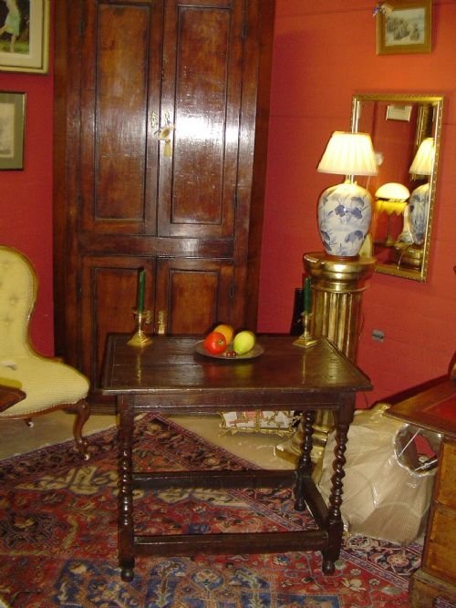 17th Century Oak Side Table. C1650