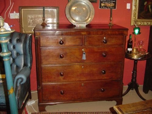 Large George 111 Oak Chest.