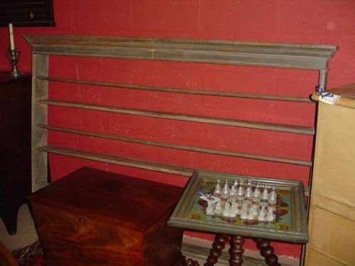 Large Georgian Painted Pine Plate Rack. C.1780