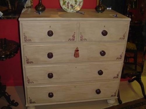 Victorian Painted Chest. C.1880