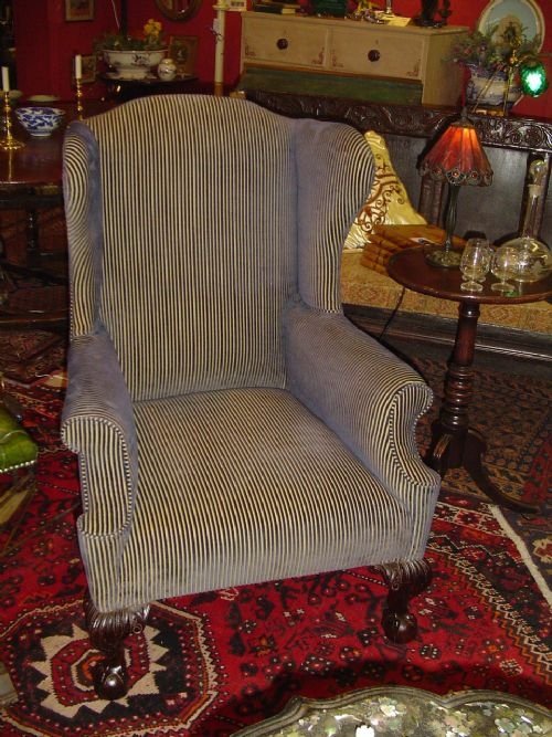 Mid 19th Century Wing Armchair. C.1850