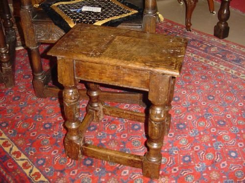 George 111 Oak Joint Stool