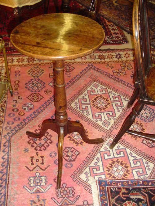 Early 18th C. Oak Wine Table or Lamp Table. C.1750