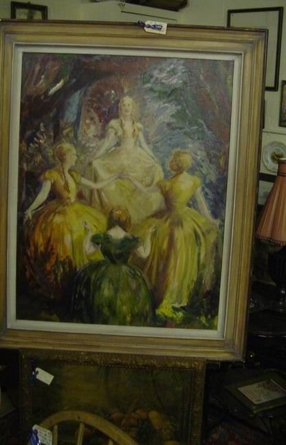" the Ball Gown" an Original in Oil.