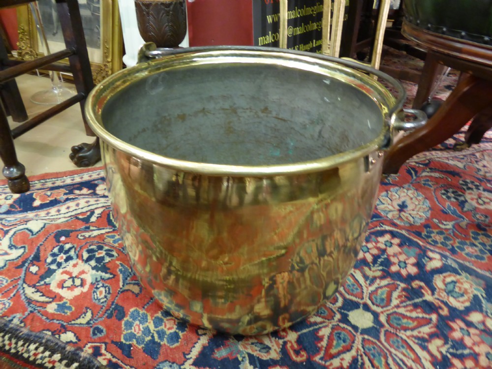 Victorian Large Brass Logbin 19th c.