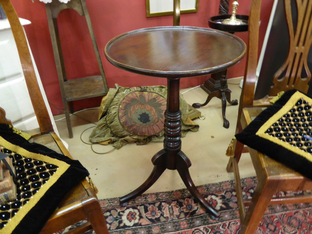MAHOGANY 19TH C. WINE TABLE.