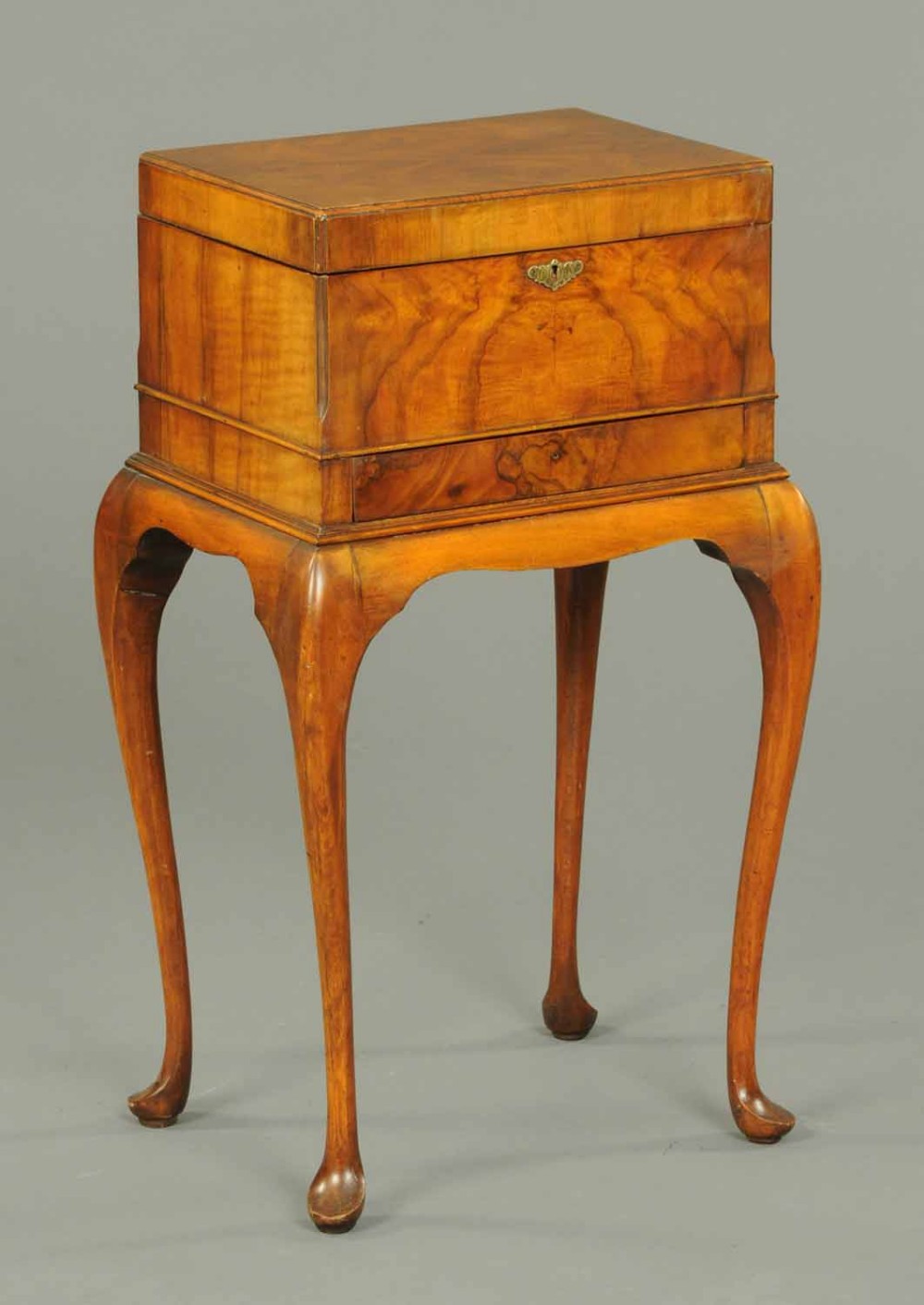 Walnut Veneered Sewing Box. c.1910.