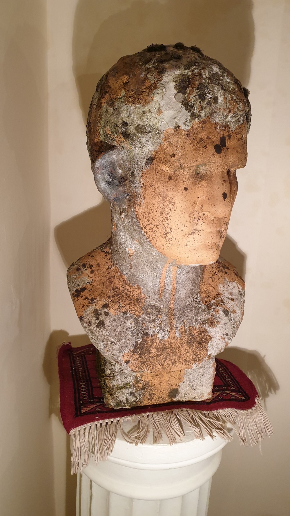19th Century Stone Bust of Marcus Vipsanius Agrippa View II
