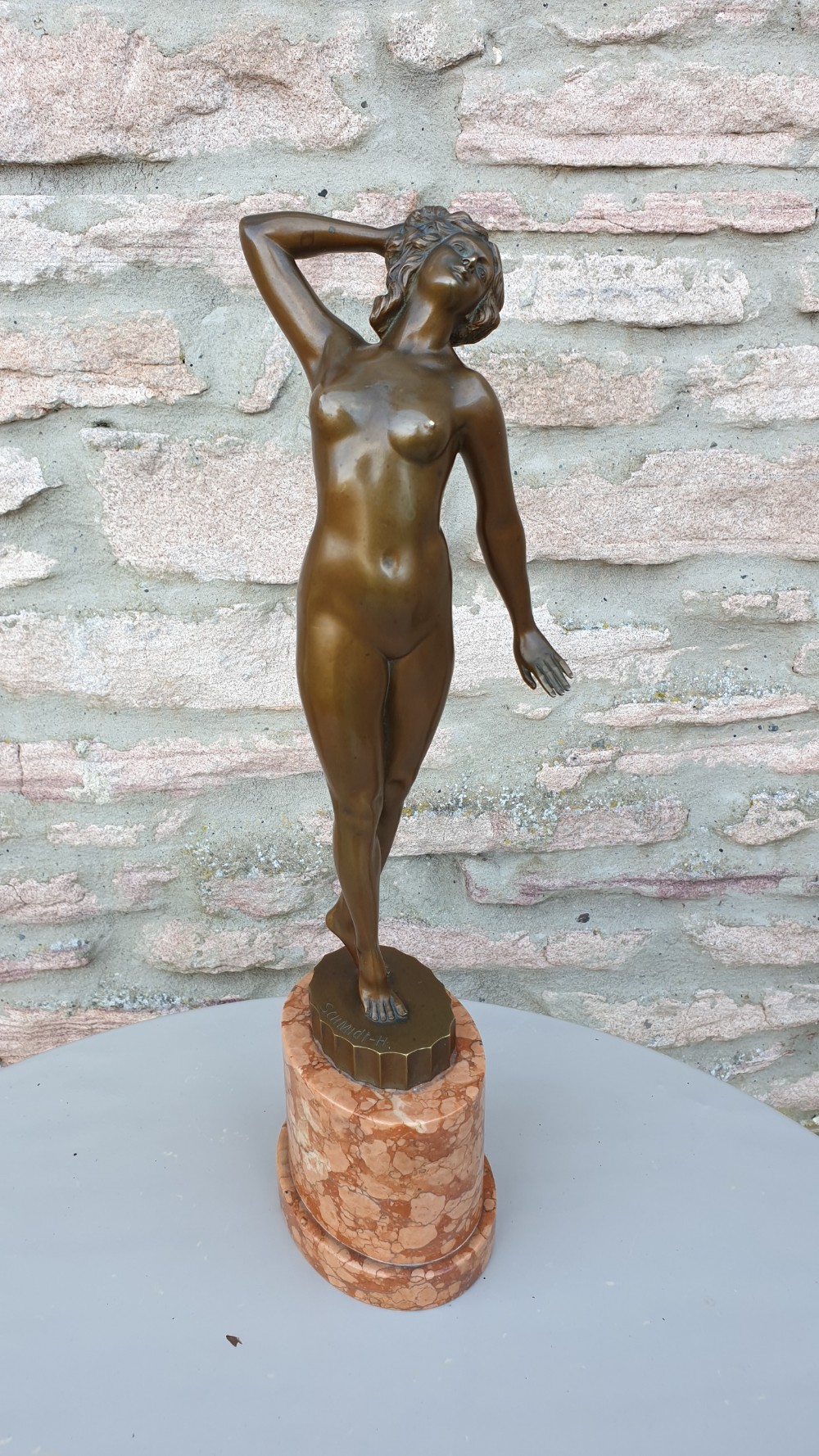 Art Nouveau bronze figure by Otto Schmidt-Hofer c1910