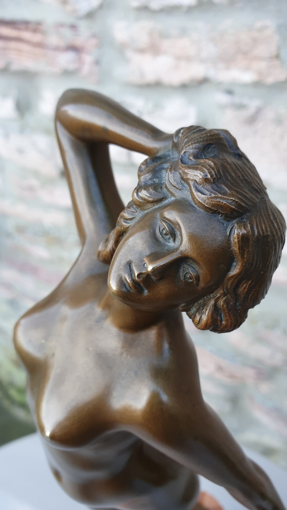 Art Nouveau bronze figure by Otto Schmidt-Hofer c1910 View VI