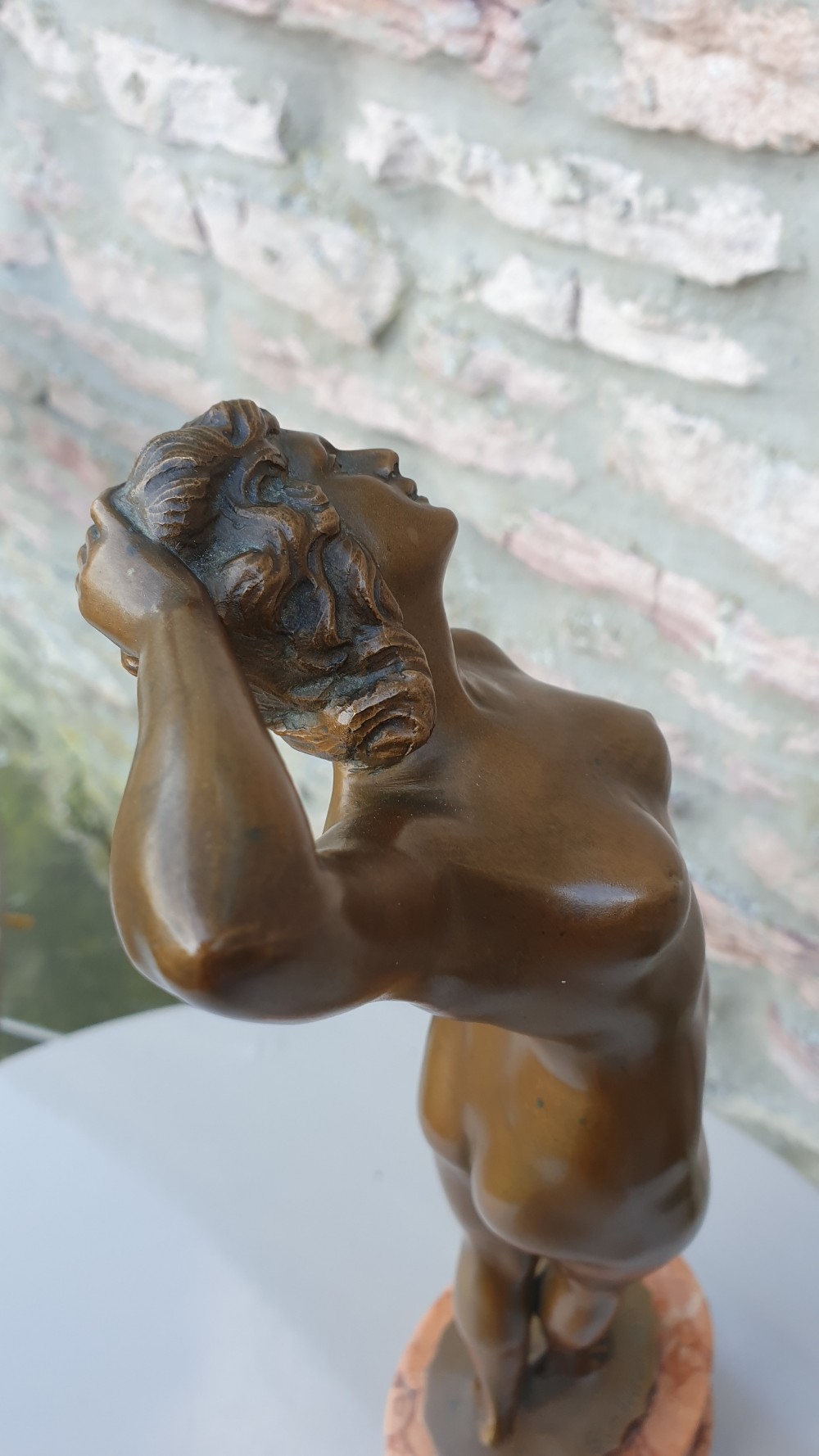 Art Nouveau bronze figure by Otto Schmidt-Hofer c1910 View VII