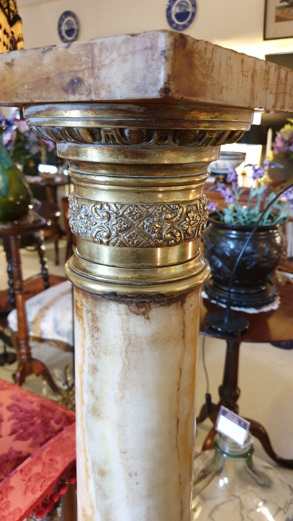 Victorian 19th century Marble Column View III