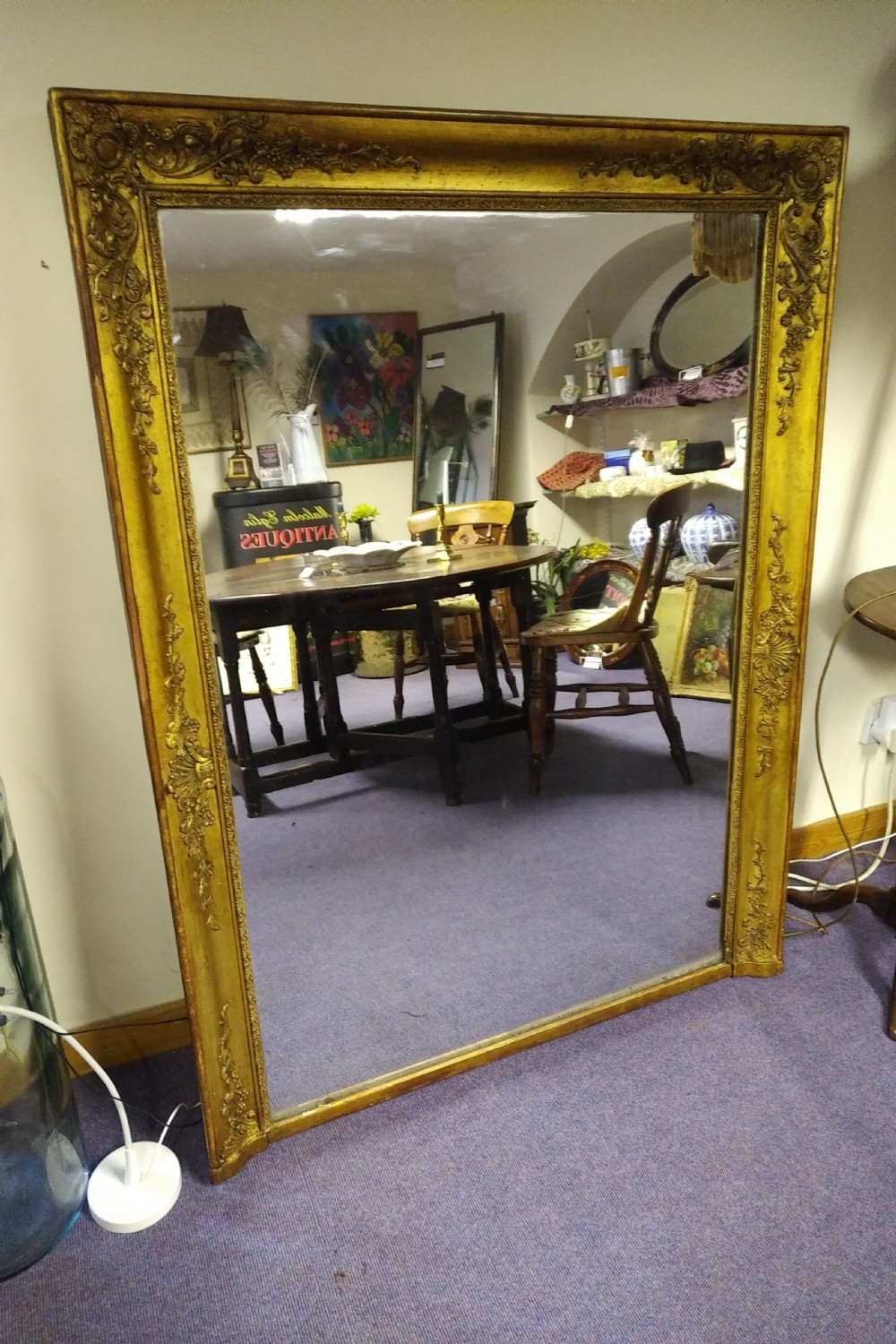 Good looking, French Giltwood Overmantle or Console Mirror
