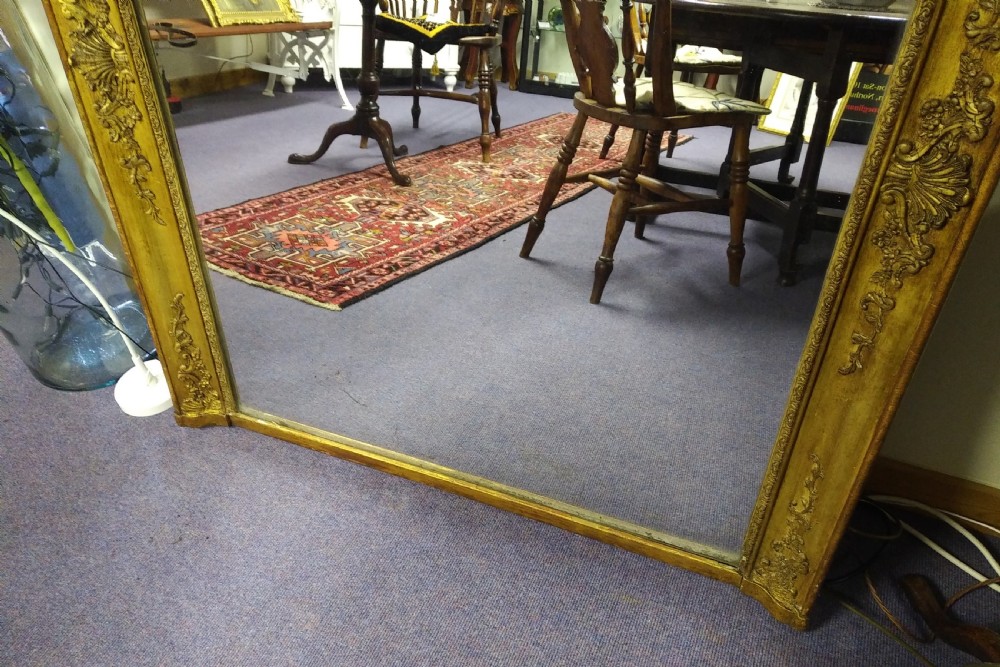 Good looking, French Giltwood Overmantle or Console Mirror View V