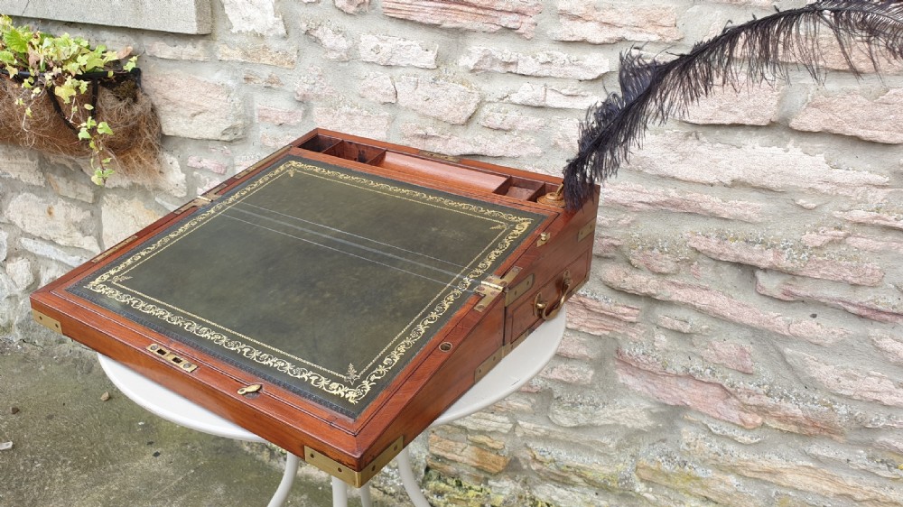 Handsome Mahogany  Gentleman’s Writing Slope c1830 View VI