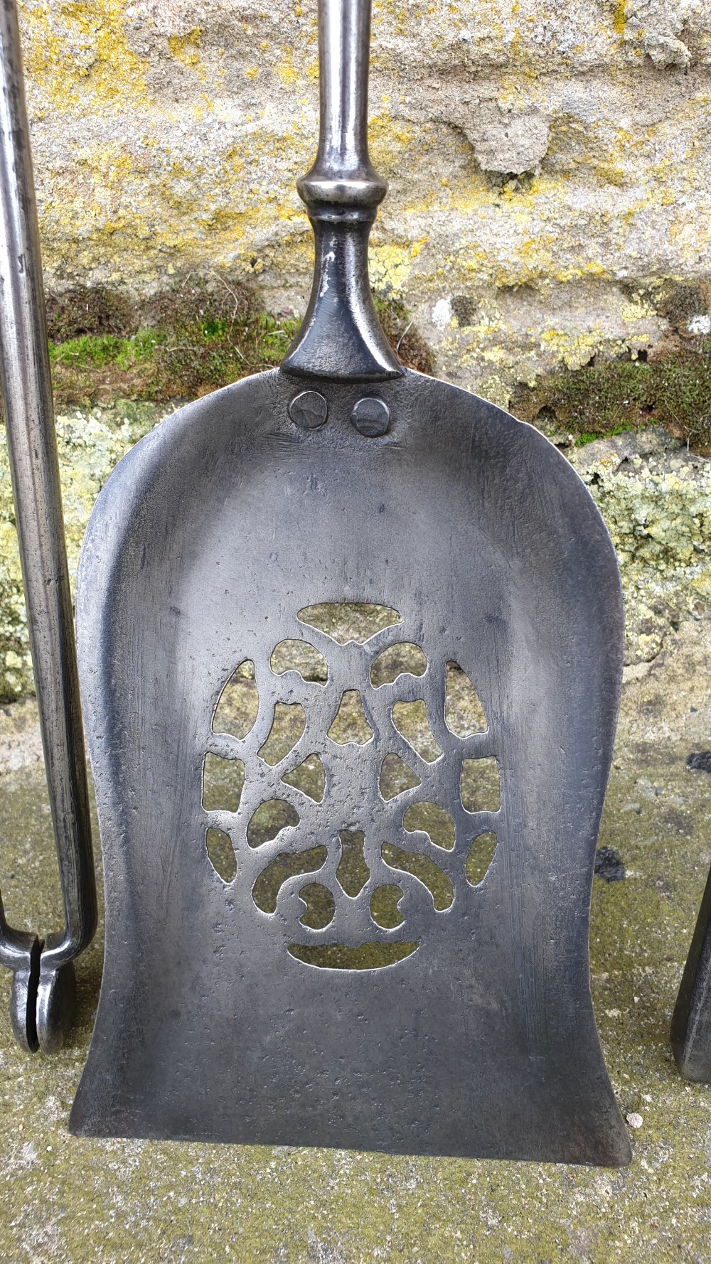 Handsome set of 19th century Steel Fire Irons. View III