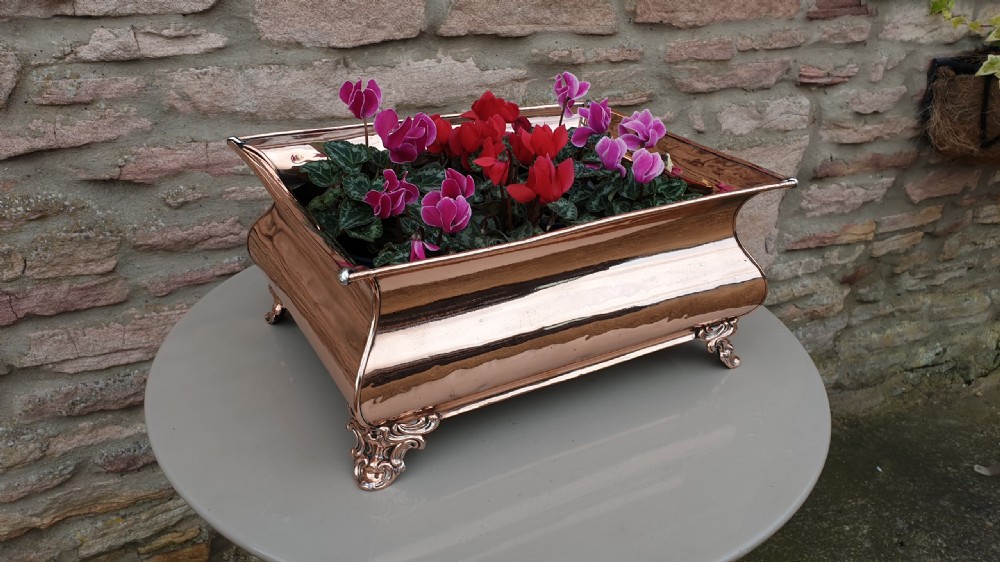 Attractive 19th Century Copper Planter View III