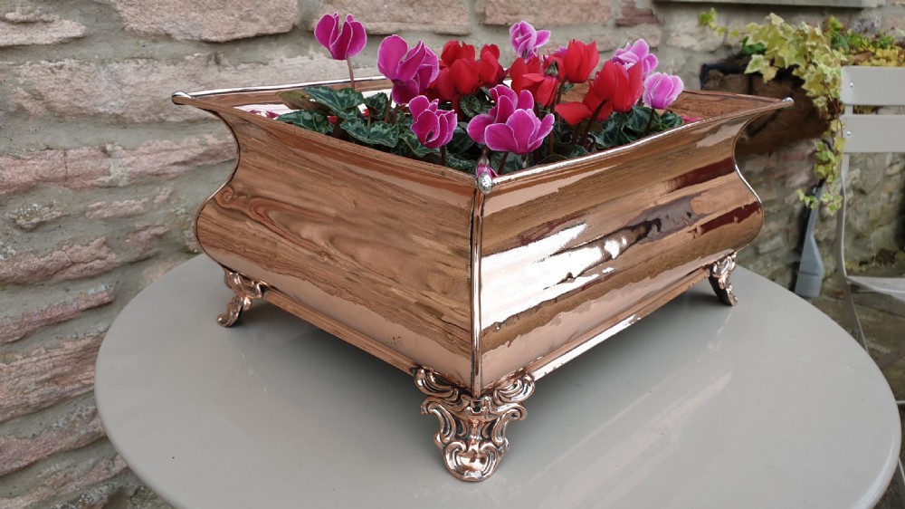 Attractive 19th Century Copper Planter View II