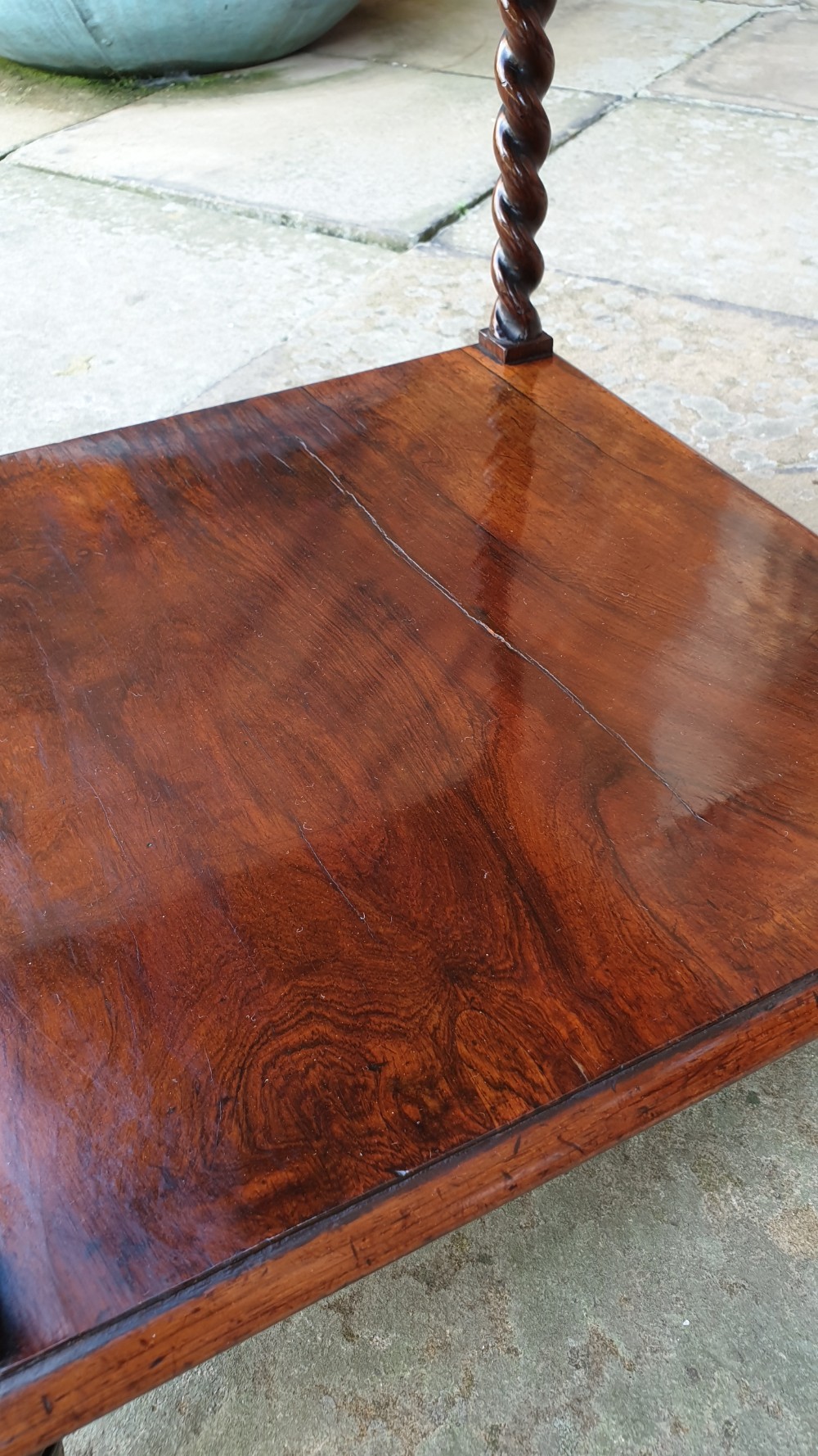 Regency Two Tier Rosewood ‘Wot-Not’ c1820. View IV
