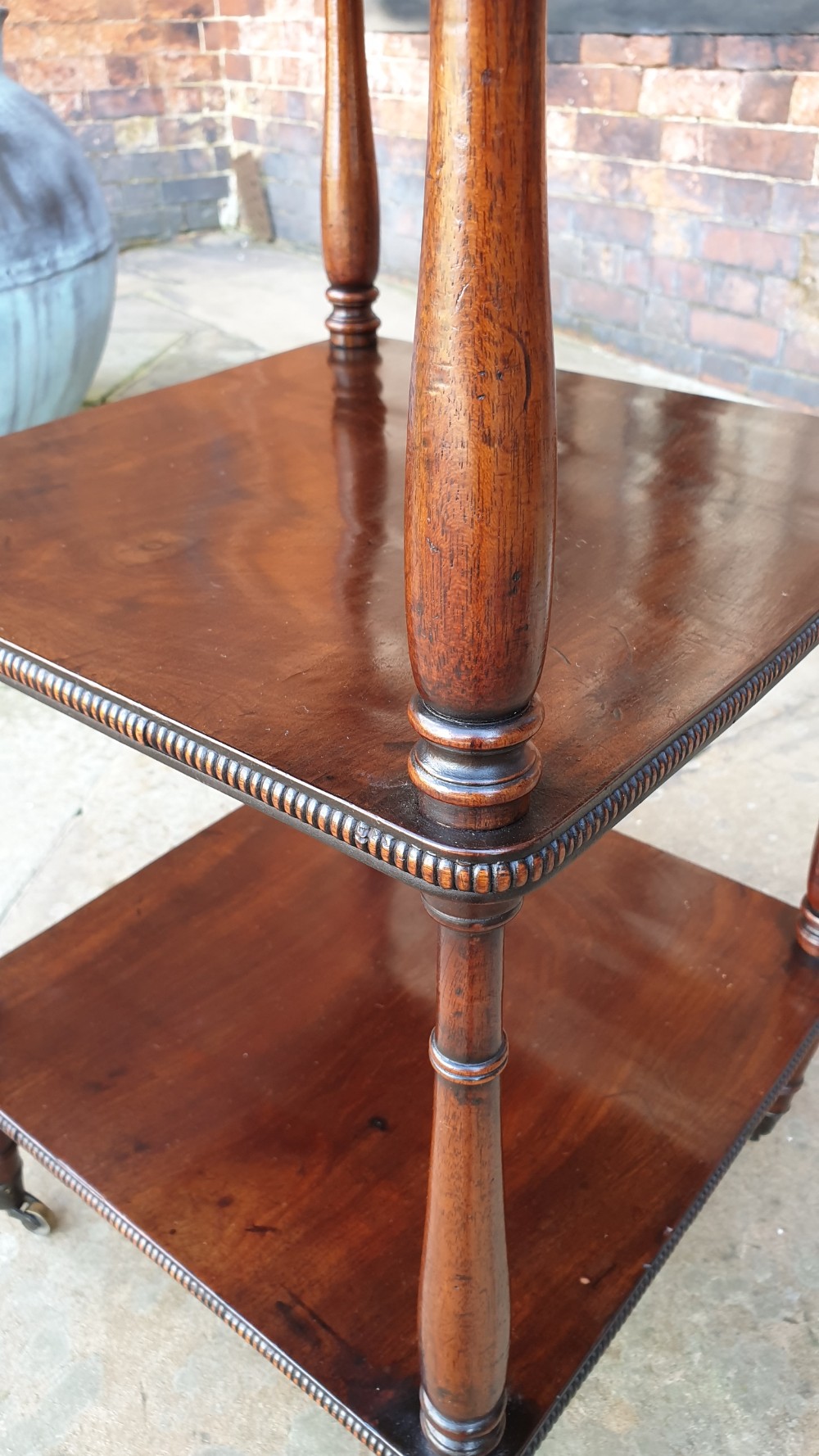 A Regency Flame Mahogany Three Tier What-Not View III