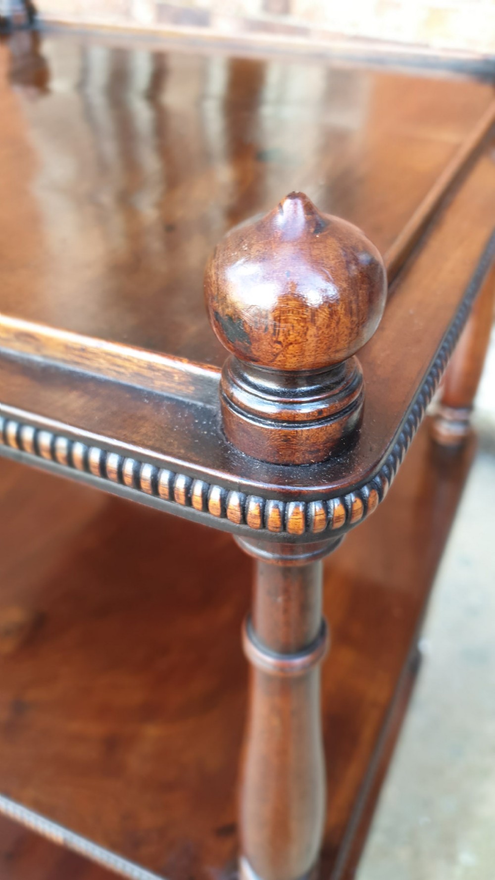 A Regency Flame Mahogany Three Tier What-Not View IV