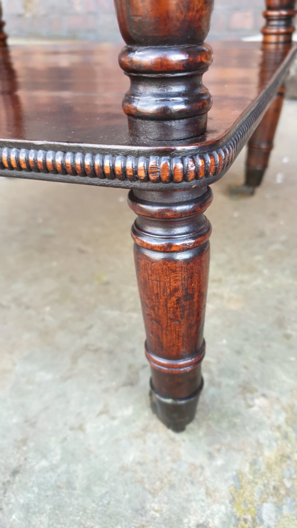 A Regency Flame Mahogany Three Tier What-Not View V