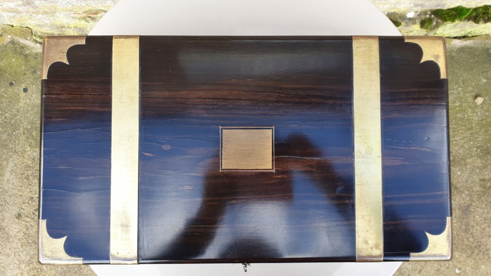 Early 19th century Coromandel Writing Slope. View II