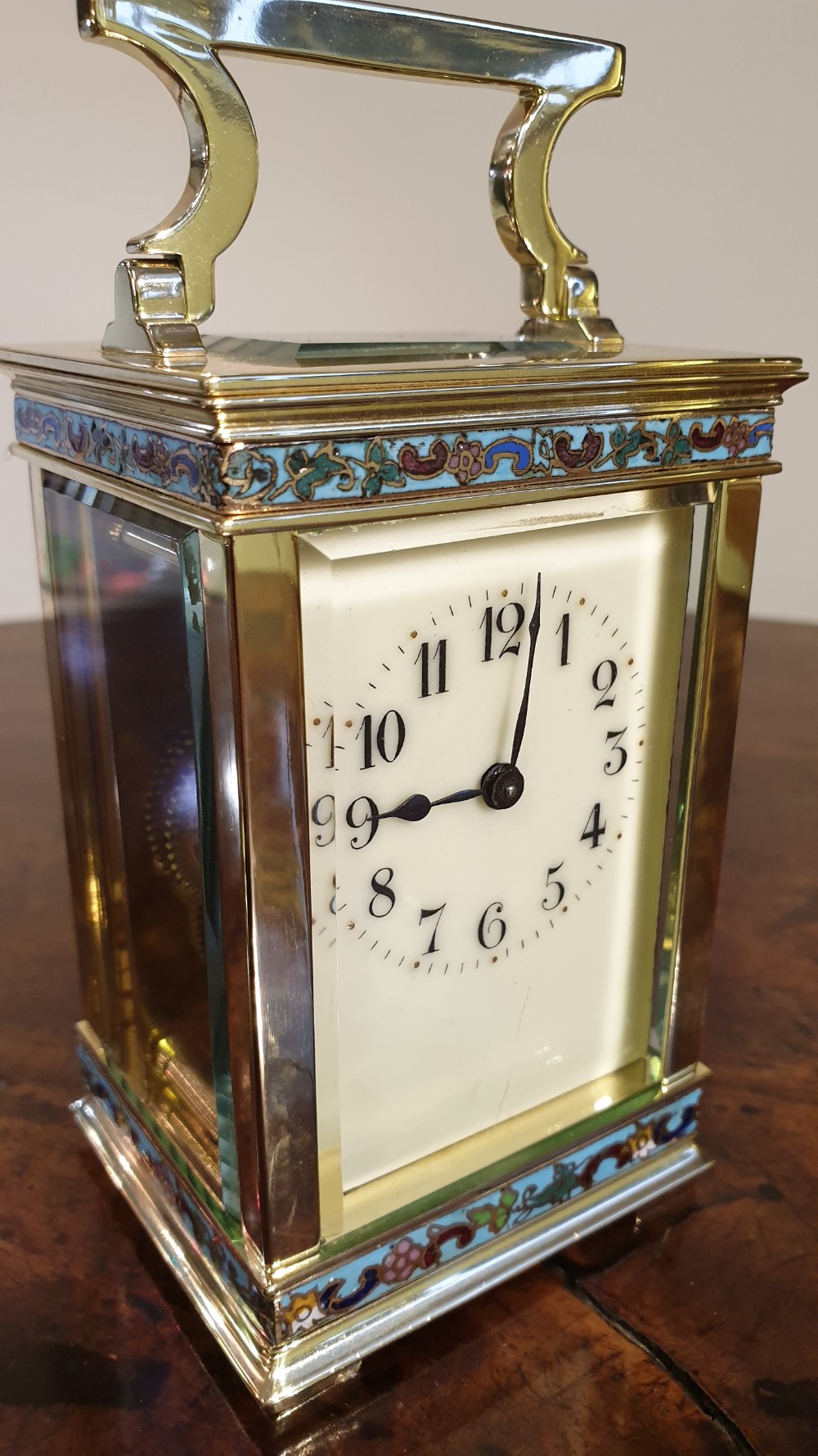 Attractive Small Brass French Carriage Clock. View II