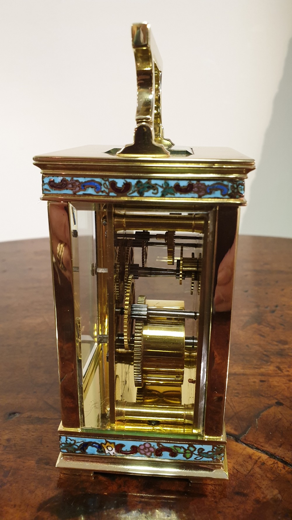 Attractive Small Brass French Carriage Clock. View III