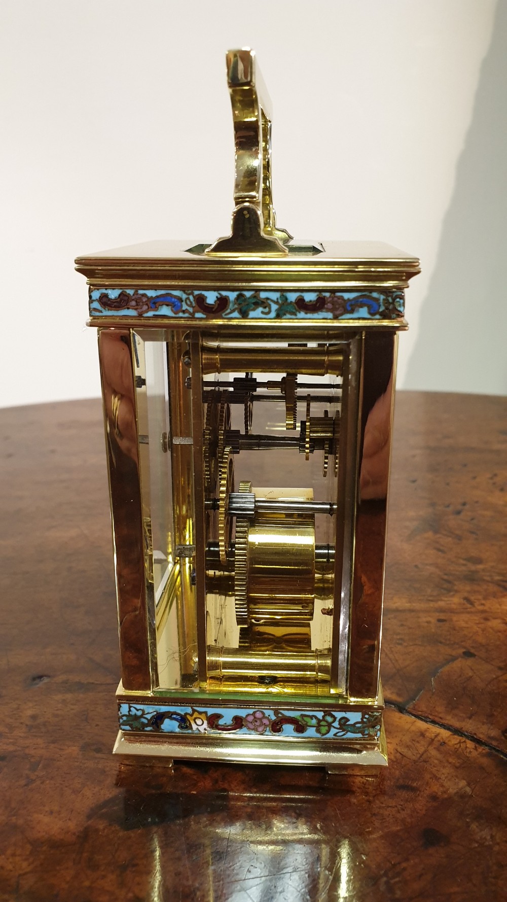 Attractive Small Brass French Carriage Clock. View IV
