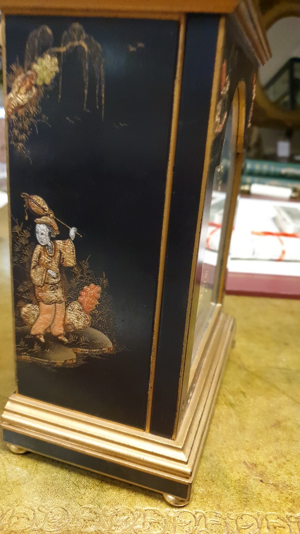 Quality Lacquered Bracket Clock by Elliott of London View IV