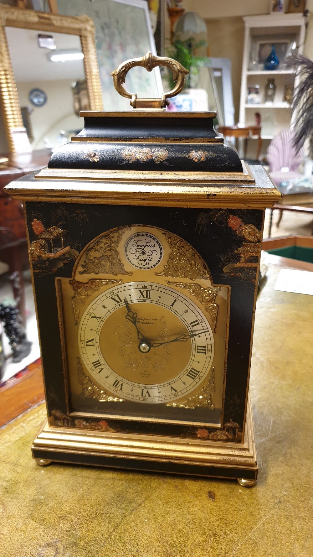 Quality Lacquered Bracket Clock by Elliott of London View V