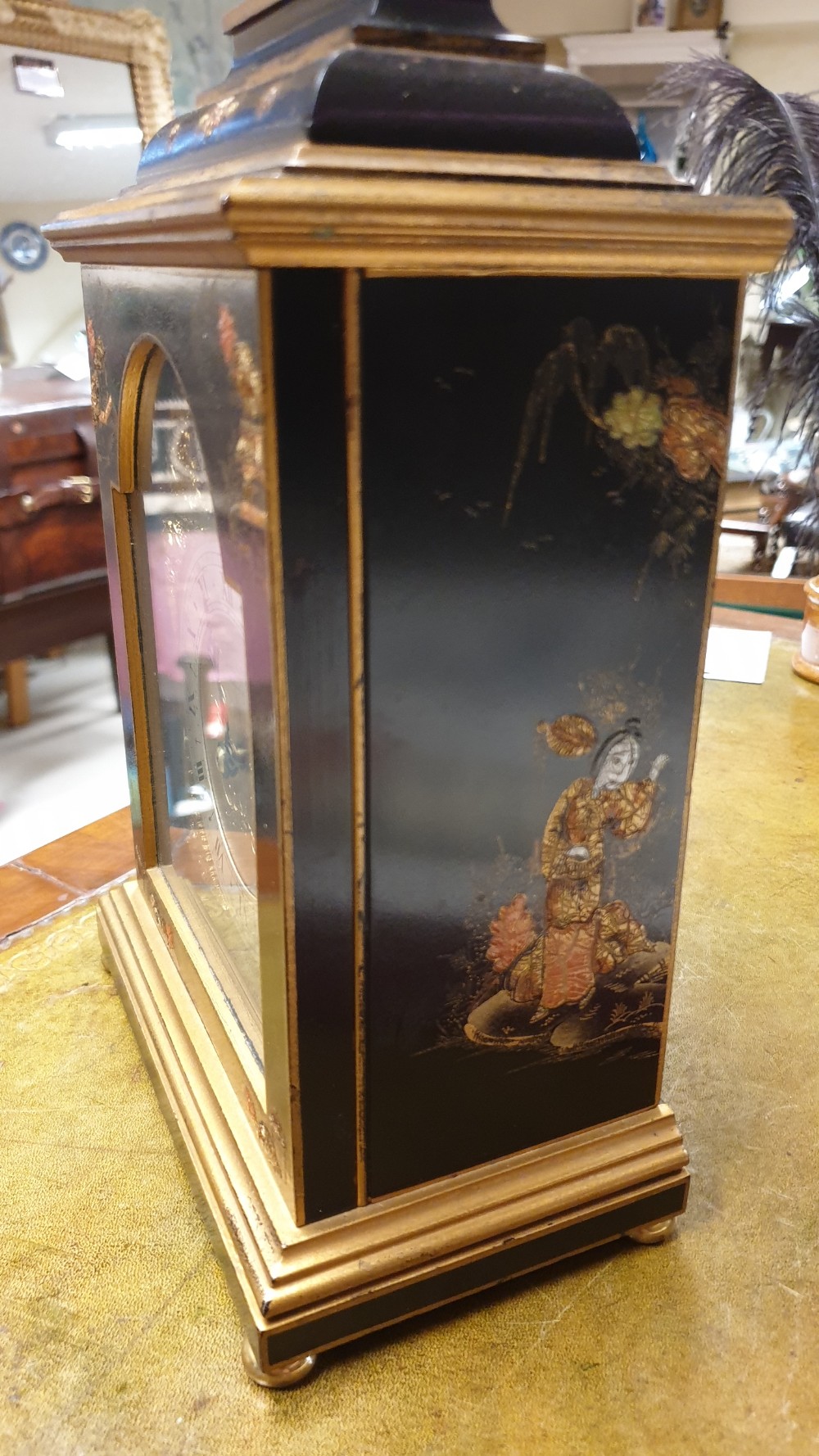 Quality Lacquered Bracket Clock by Elliott of London View VI