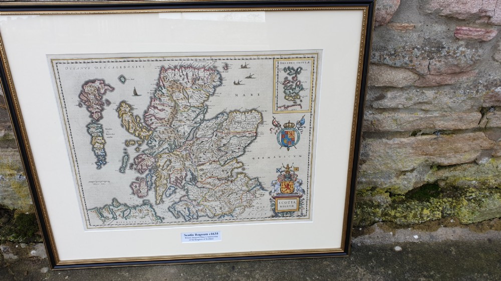 Willem Blaeu Map of Scotland c1635