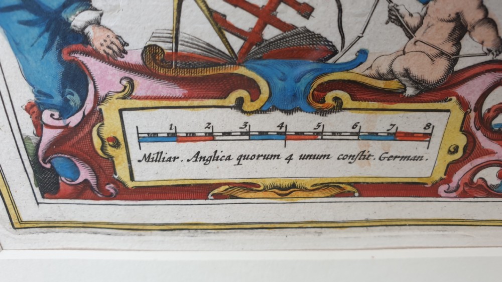 Johann Blaeu Map of Northumberland 1648 View IV
